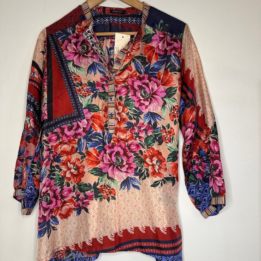 Johnny Was Silk Tunic